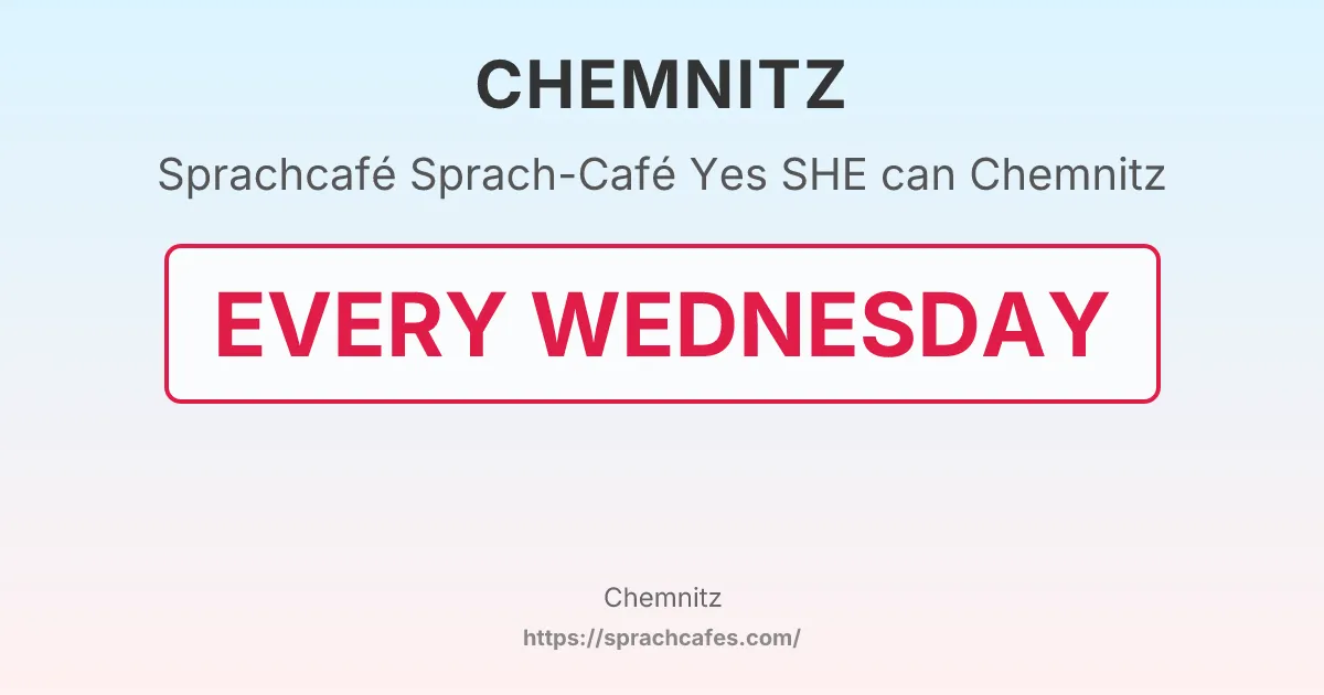 Sprach-Café Yes SHE can Chemnitz – event photo