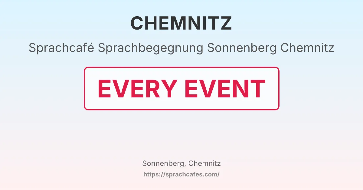 Sprachbegegnung Sonnenberg Chemnitz – event photo
