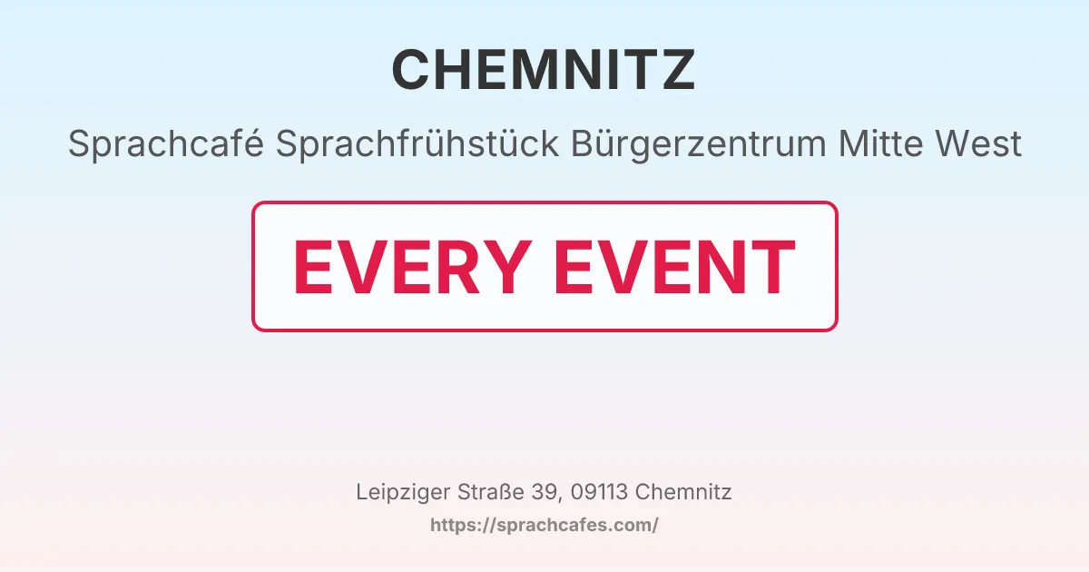 Sprachfrühstück Bürgerzentrum Mitte West – event photo