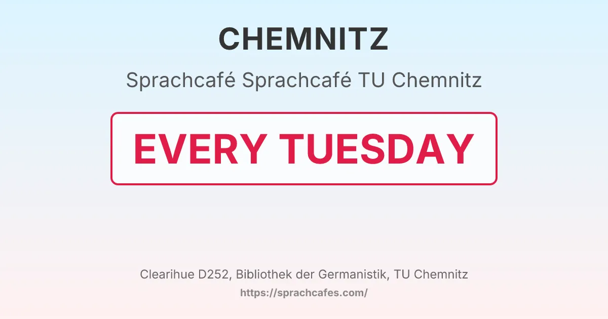 Sprachcafé TU Chemnitz – event photo