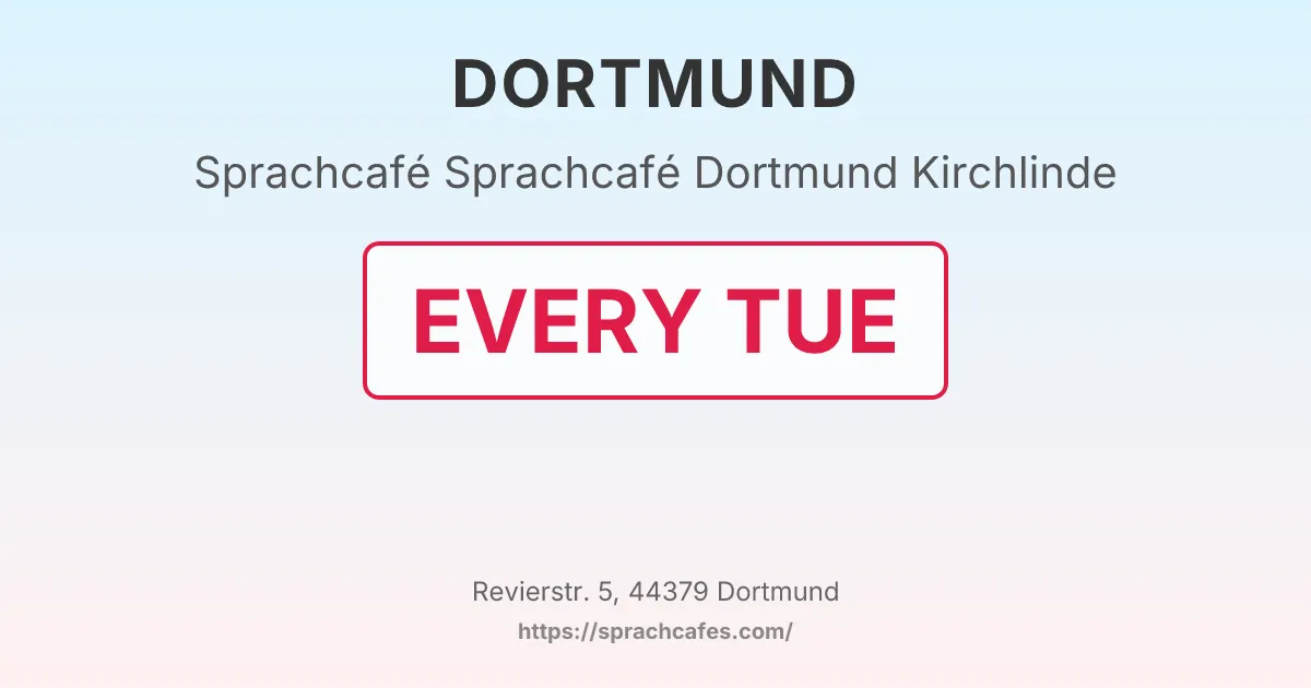 Sprachcafé Dortmund Kirchlinde – event photo