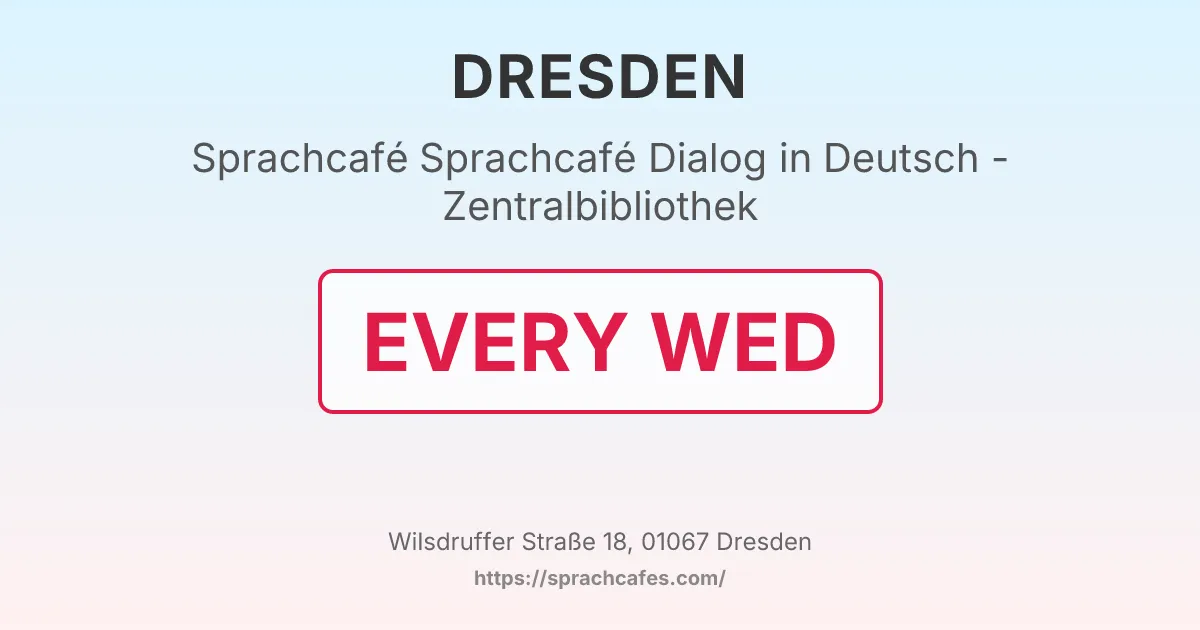 Sprachcafé Dialog in Deutsch - Zentralbibliothek – event photo