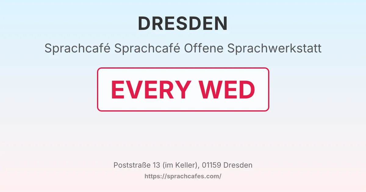 Sprachcafé Offene Sprachwerkstatt – event photo