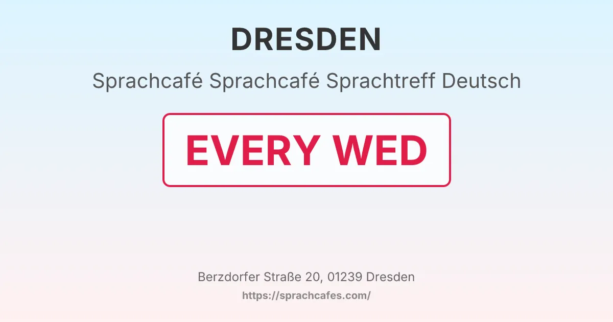 Sprachcafé Sprachtreff Deutsch – event photo