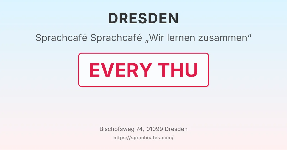 Sprachcafé „Wir lernen zusammen“ – event photo
