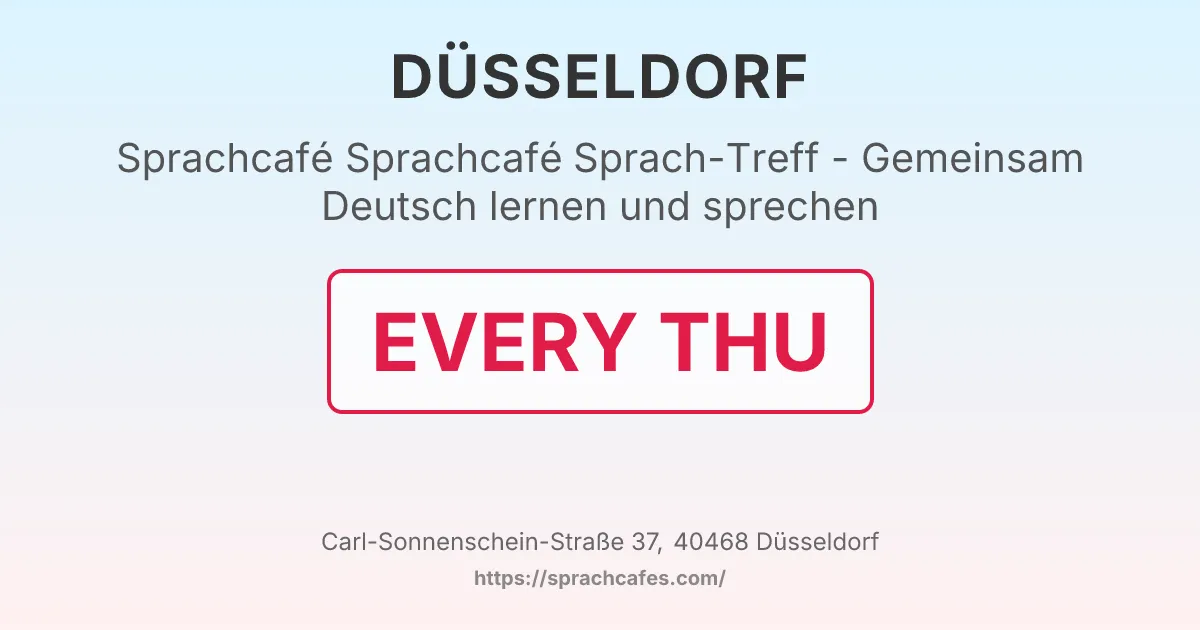 Sprachcafé Sprach-Treff - Gemeinsam Deutsch lernen und sprechen – event photo