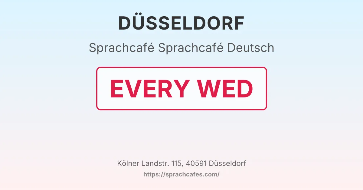 Sprachcafé Deutsch – event photo