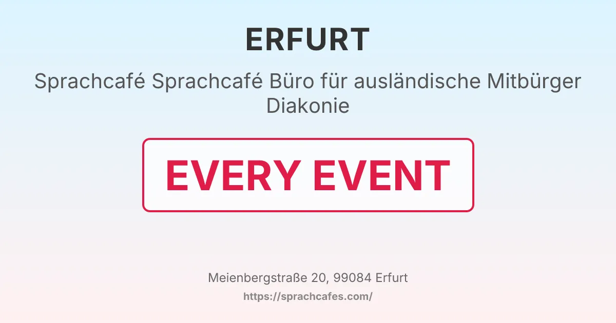 Sprachcafé Büro für ausländische Mitbürger Diakonie – event photo