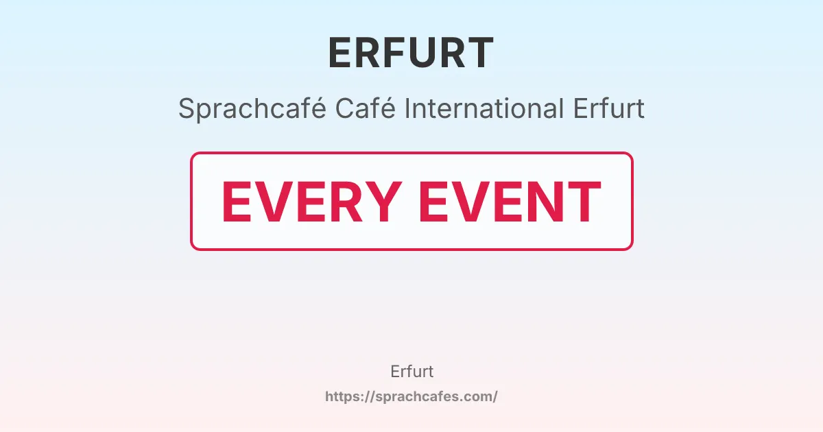 Café International Erfurt – event photo