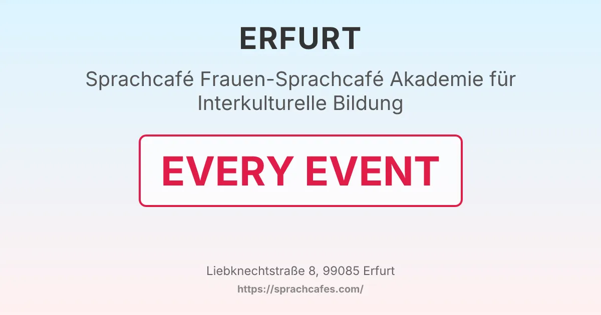 Frauen-Sprachcafé Akademie für Interkulturelle Bildung – event photo