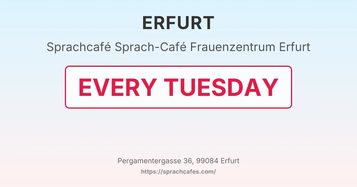 Sprach-Café Frauenzentrum Erfurt – event photo