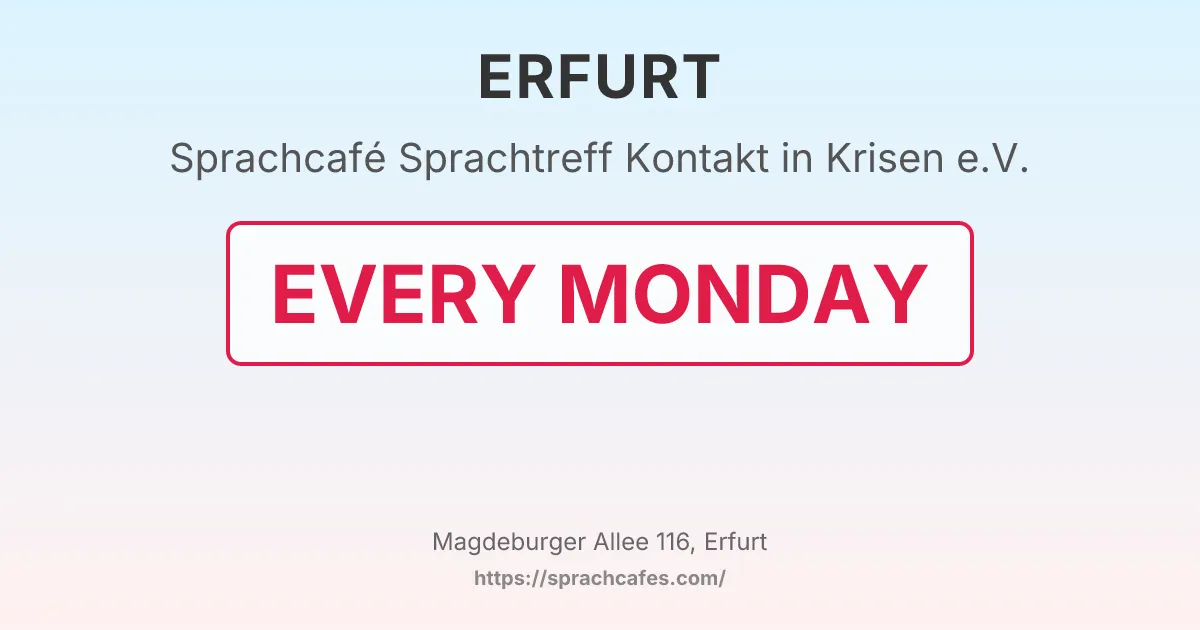 Sprachtreff Kontakt in Krisen e.V. – event photo