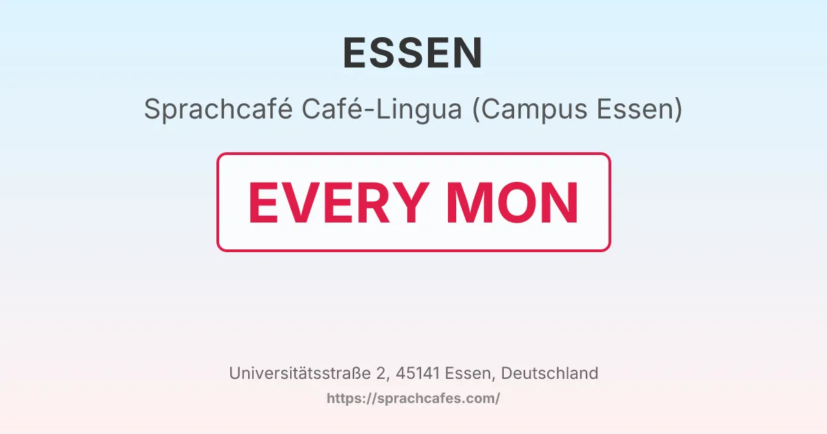 Café-Lingua (Campus Essen) – event photo