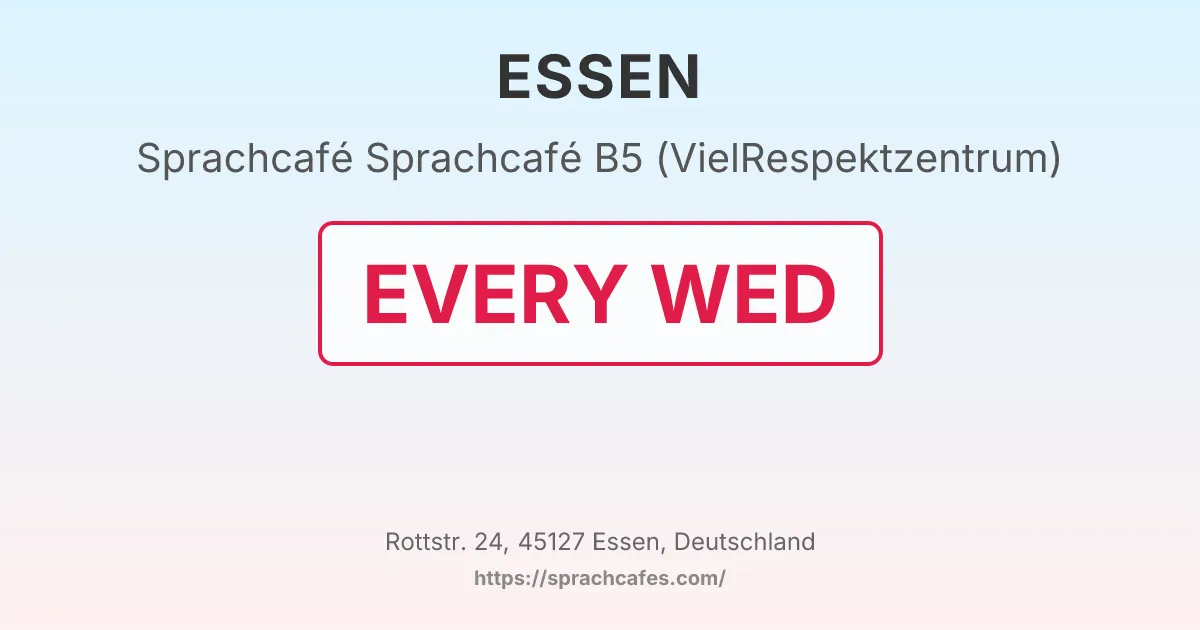 Sprachcafé B5 (VielRespektzentrum) – event photo