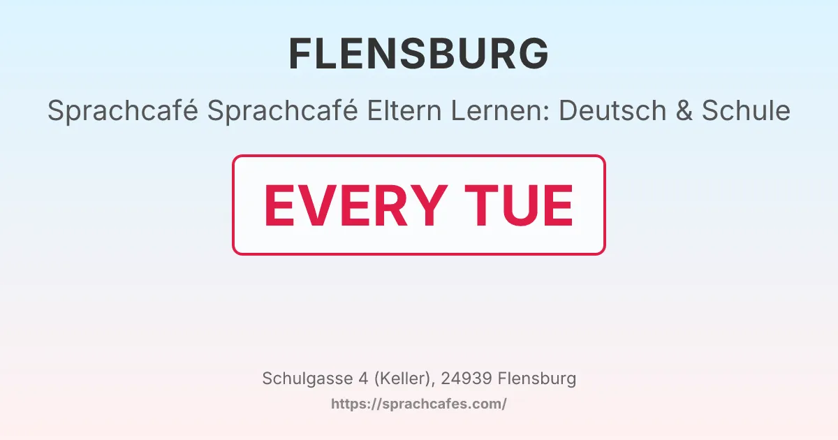 Sprachcafé Eltern Lernen: Deutsch & Schule – event photo