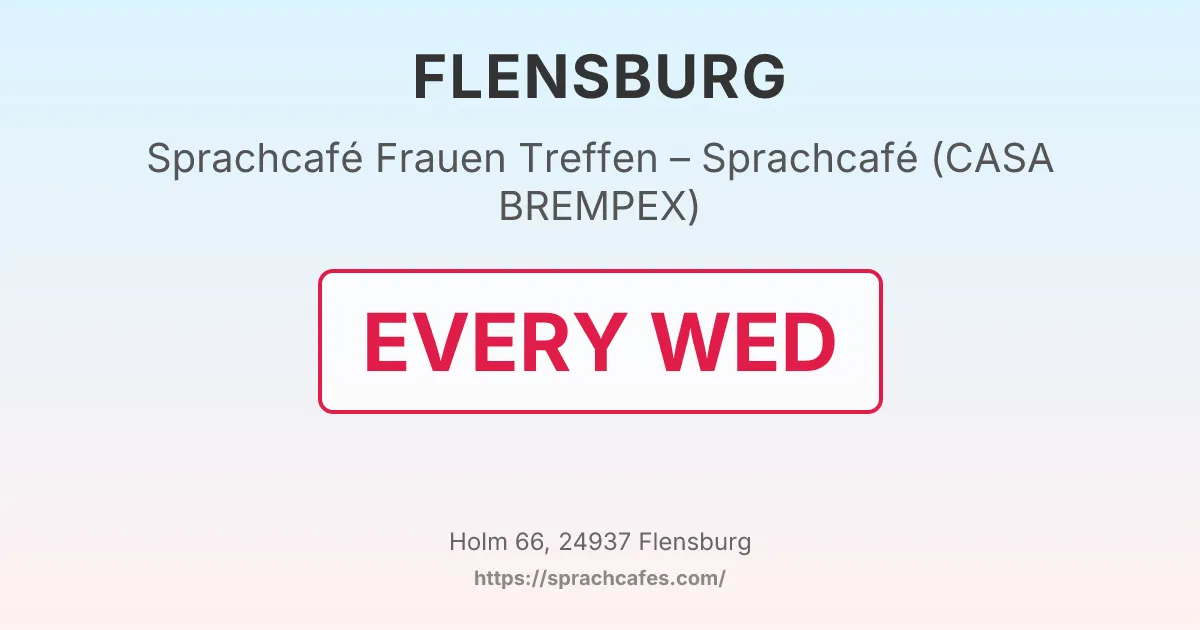 Frauen Treffen – Sprachcafé (CASA BREMPEX) – event photo