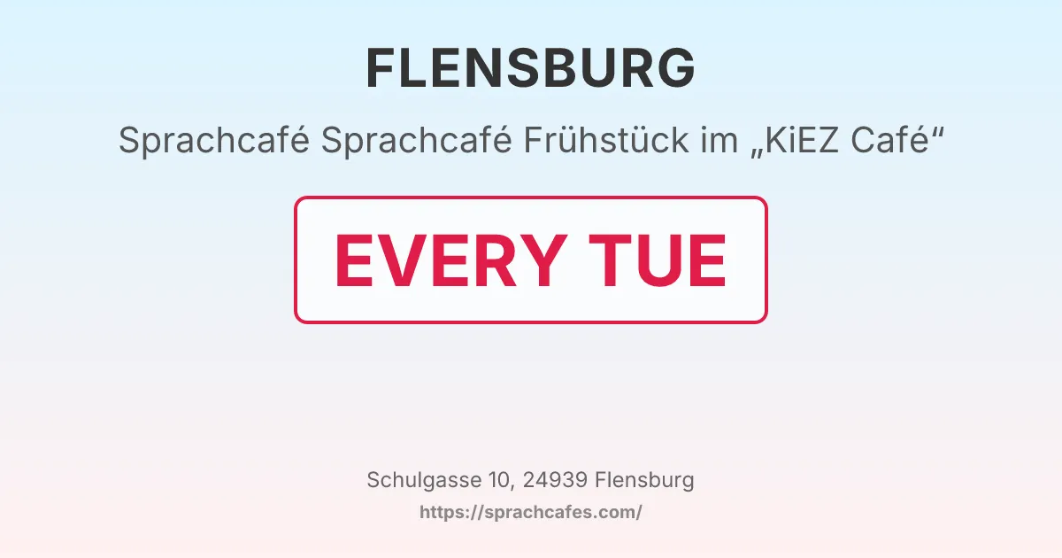 Sprachcafé Frühstück im „KiEZ Café“ – event photo