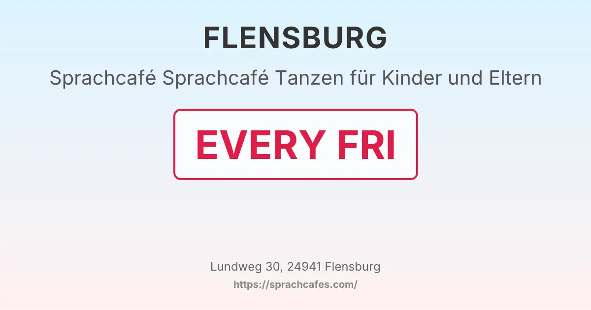 Sprachcafé Tanzen für Kinder und Eltern – event photo