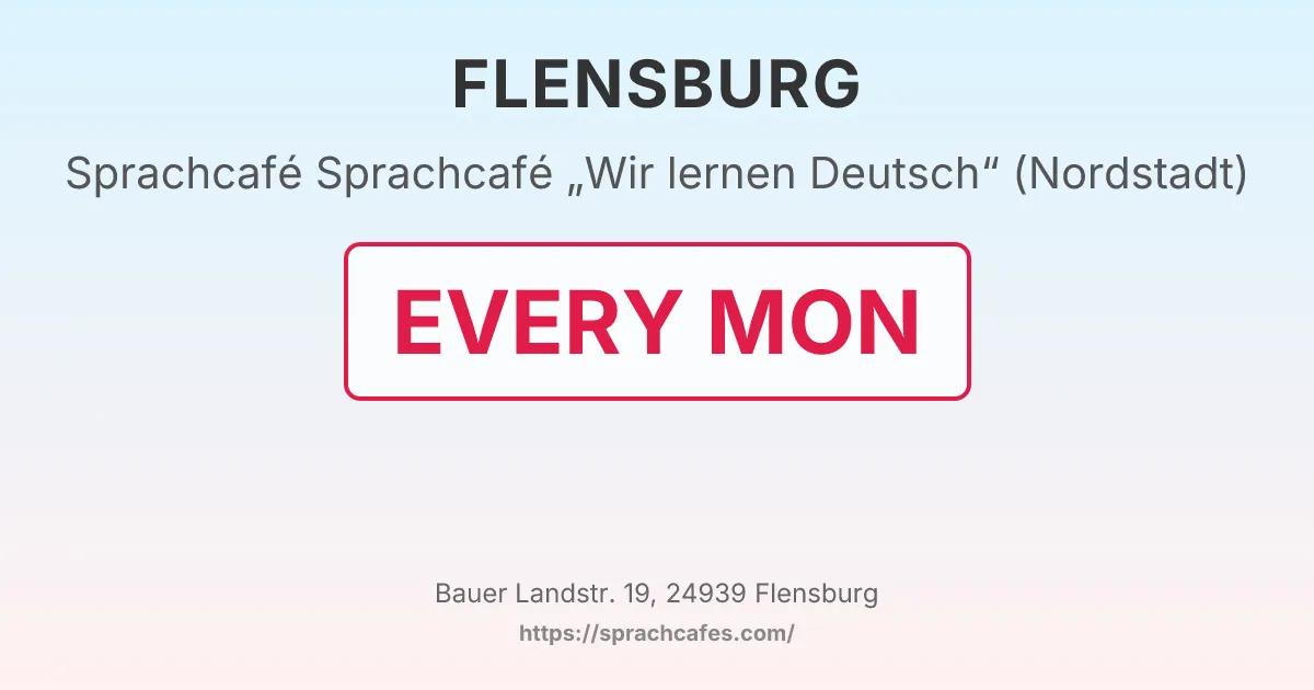 Sprachcafé „Wir lernen Deutsch“ (Nordstadt) – event photo