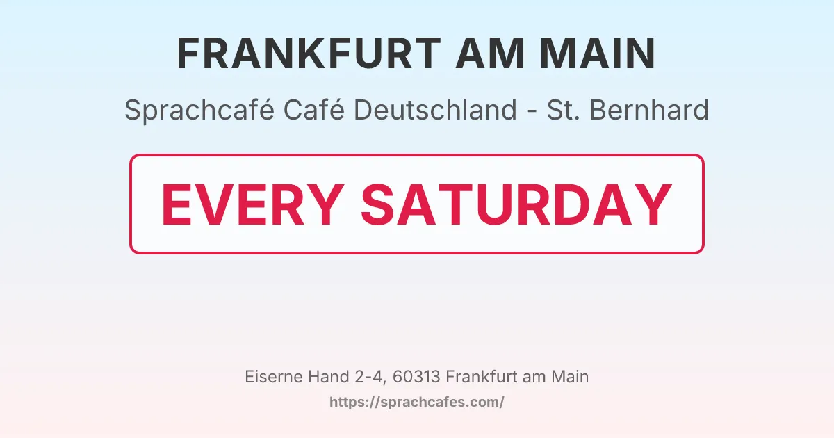 Café Deutschland - St. Bernhard – event photo