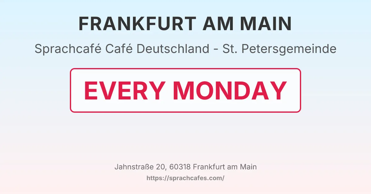 Café Deutschland - St. Petersgemeinde – event photo