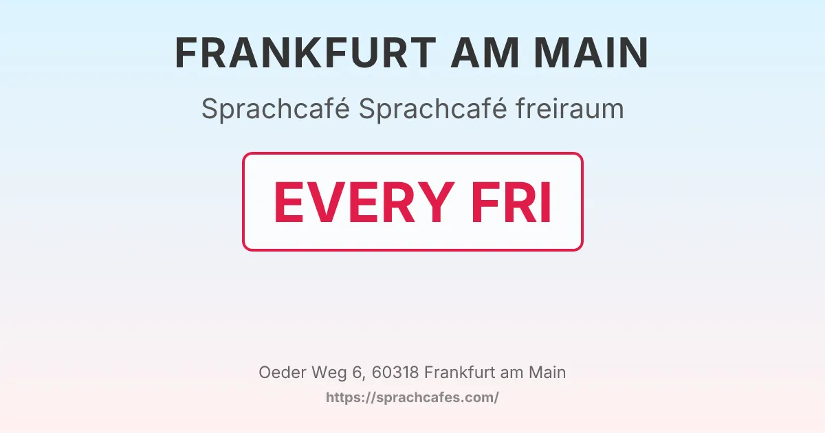 Sprachcafé freiraum – event photo