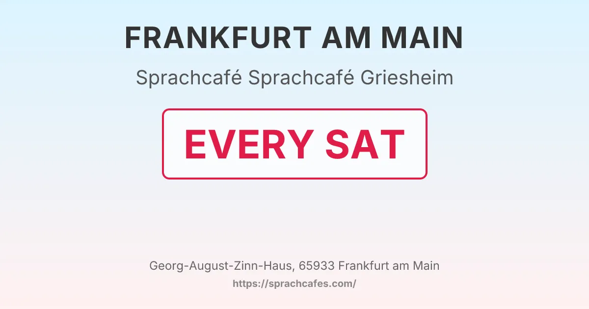 Sprachcafé Griesheim – event photo