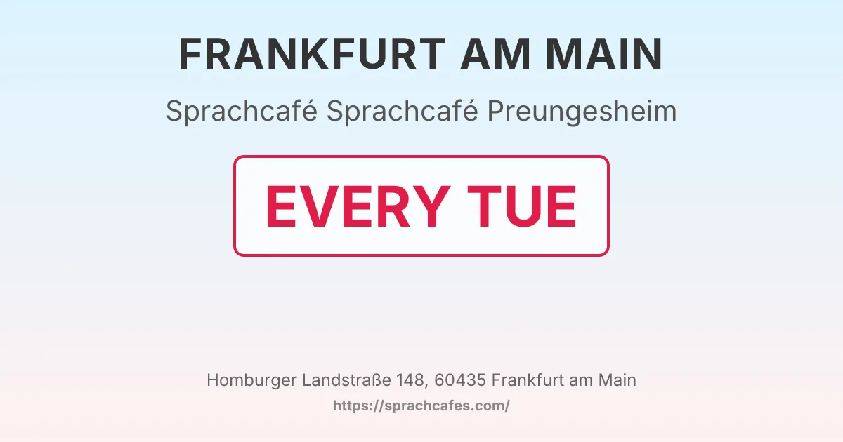 Sprachcafé Preungesheim – event photo