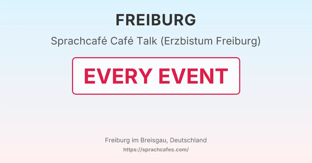 Café Talk (Erzbistum Freiburg) – event photo