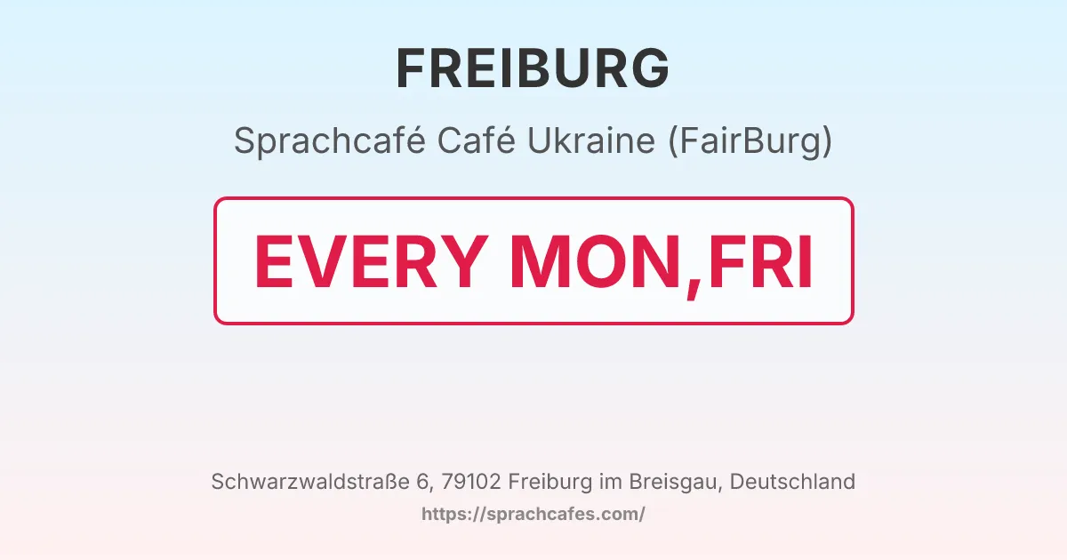 Café Ukraine (FairBurg) – event photo
