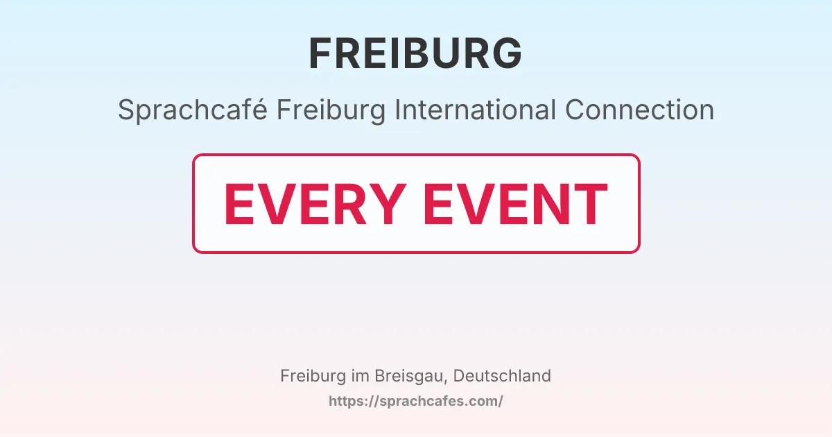 Freiburg International Connection – event photo