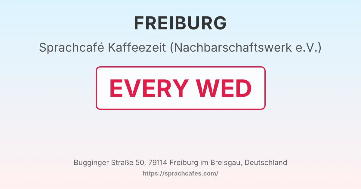 Kaffeezeit (Nachbarschaftswerk e.V.) – event photo