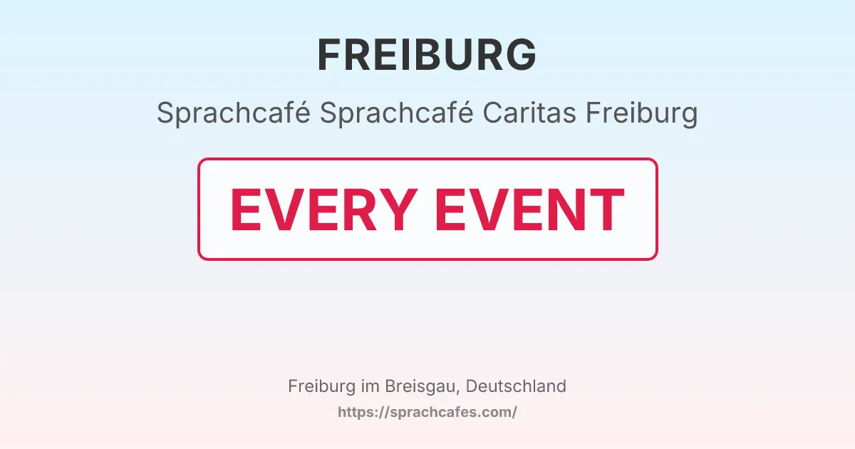 Sprachcafé Caritas Freiburg – event photo