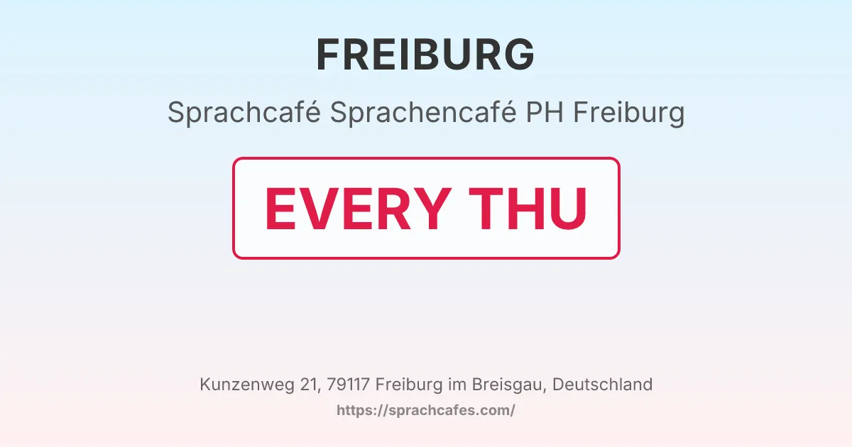 Sprachencafé PH Freiburg – event photo
