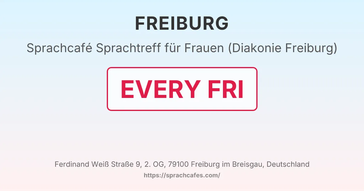 Sprachtreff für Frauen (Diakonie Freiburg) – event photo