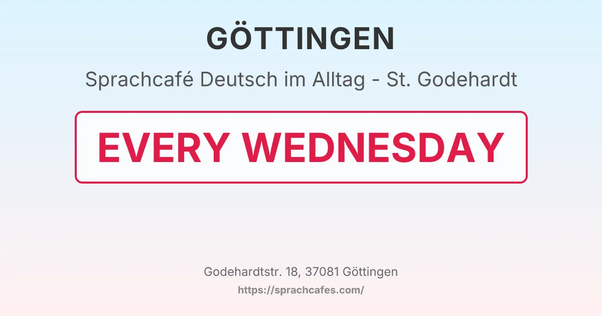 Deutsch im Alltag - St. Godehardt – event photo