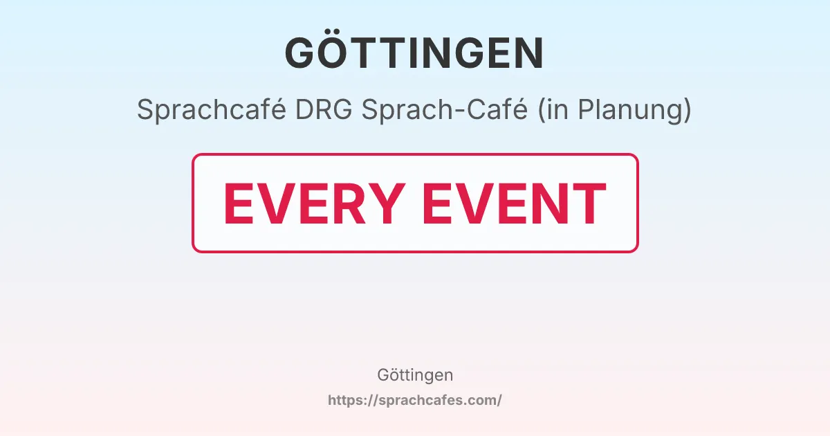 DRG Sprach-Café (in Planung) – event photo