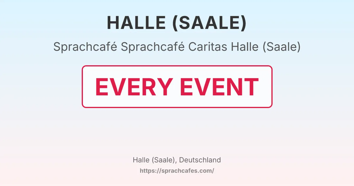 Sprachcafé Caritas Halle (Saale) – event photo