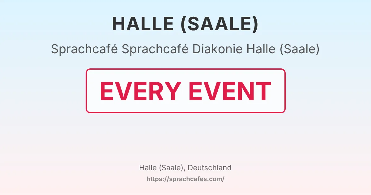 Sprachcafé Diakonie Halle (Saale) – event photo