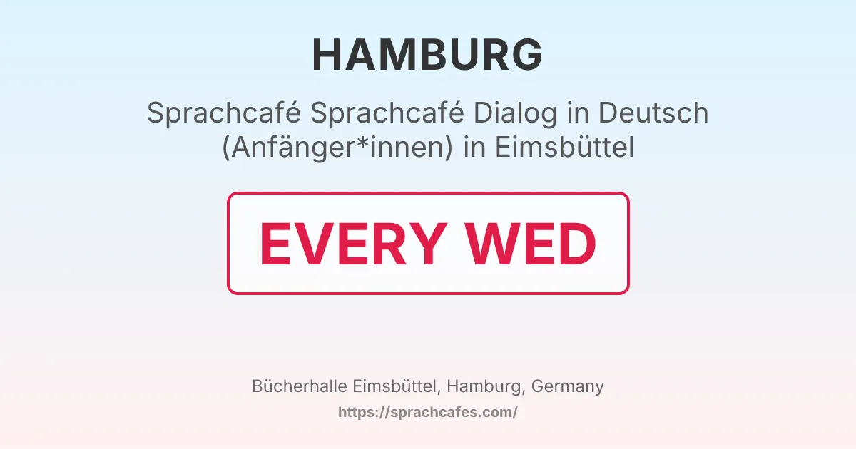 Sprachcafé Dialog in Deutsch (Anfänger*innen) in Eimsbüttel – event photo