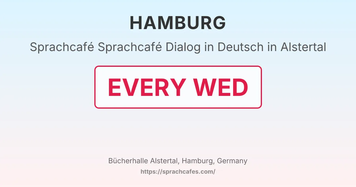 Sprachcafé Dialog in Deutsch in Alstertal – event photo