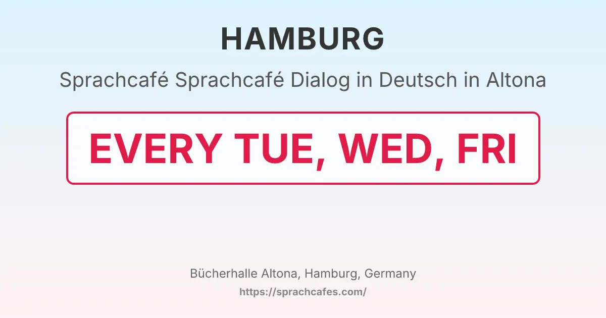 Sprachcafé Dialog in Deutsch in Altona – event photo