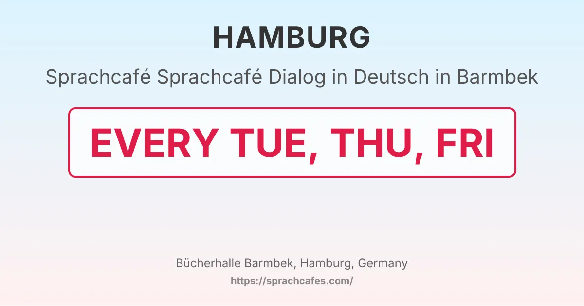 Sprachcafé Dialog in Deutsch in Barmbek – event photo