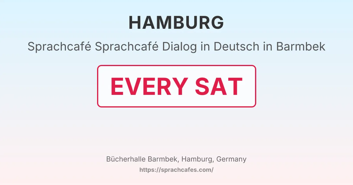 Sprachcafé Dialog in Deutsch in Barmbek – event photo