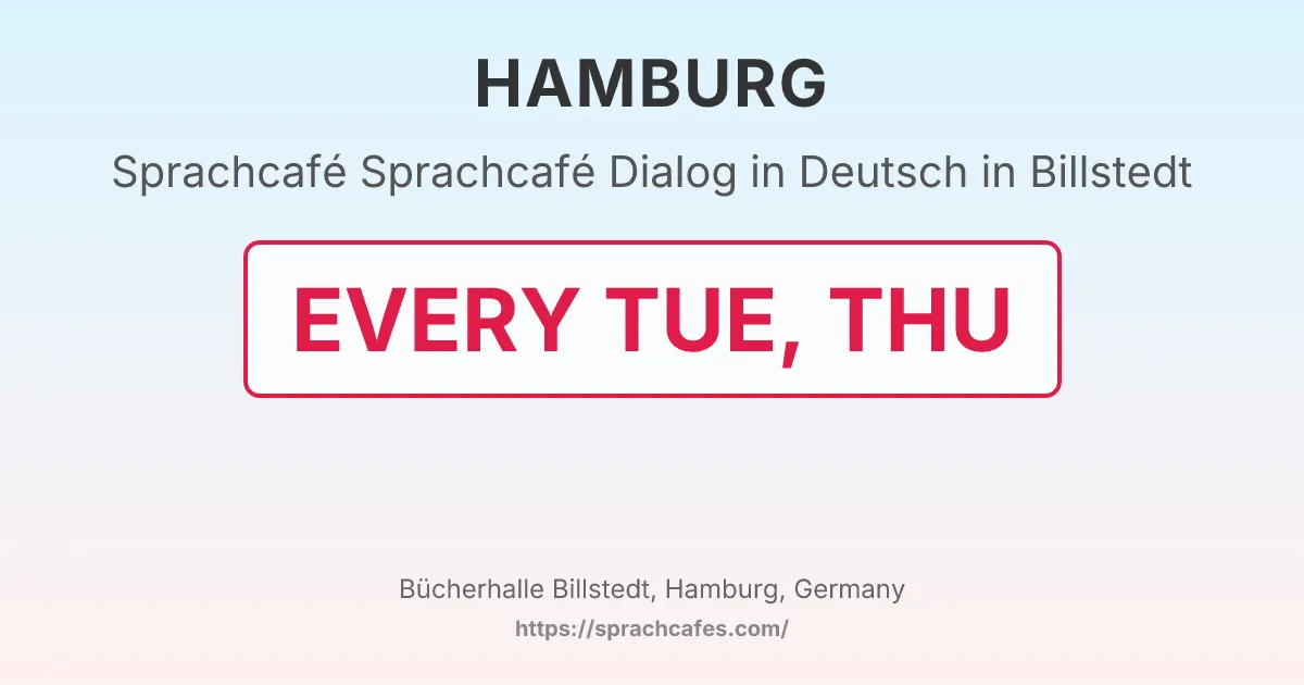 Sprachcafé Dialog in Deutsch in Billstedt – event photo