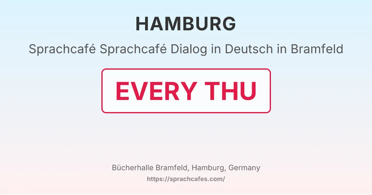 Sprachcafé Dialog in Deutsch in Bramfeld – event photo