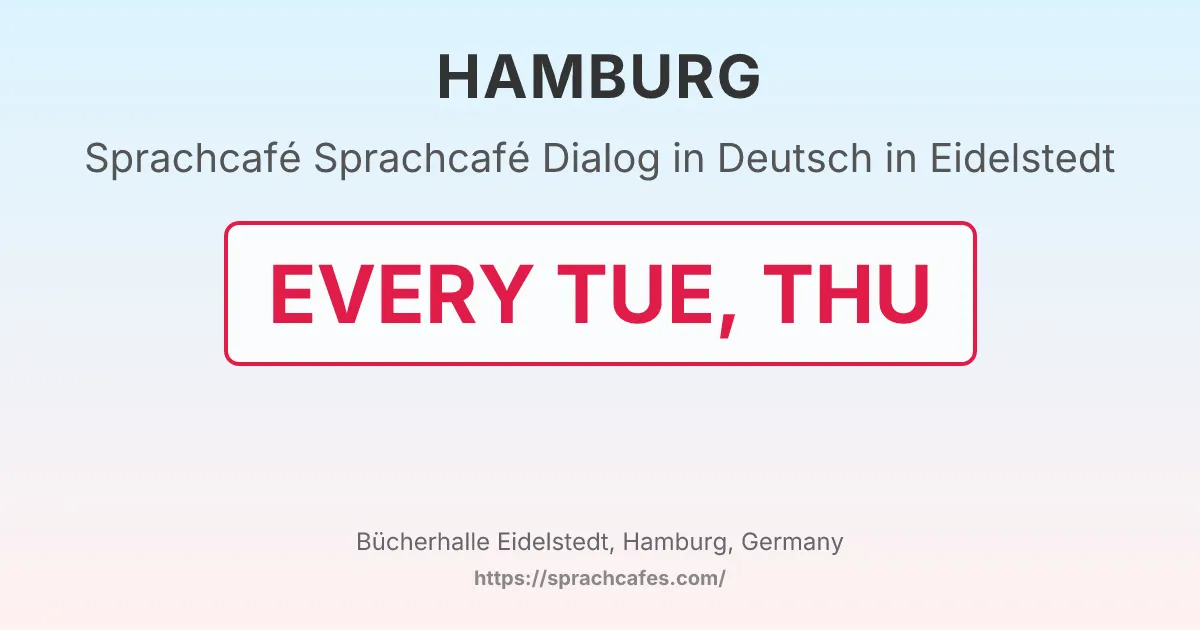 Sprachcafé Dialog in Deutsch in Eidelstedt – event photo