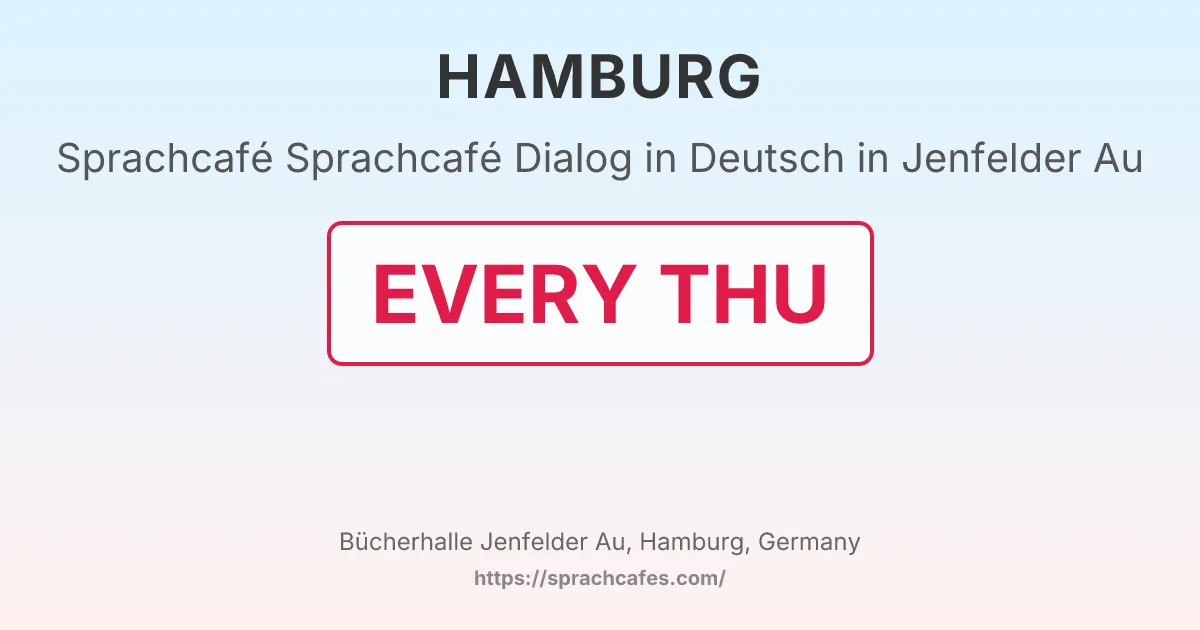 Sprachcafé Dialog in Deutsch in Jenfelder Au – event photo