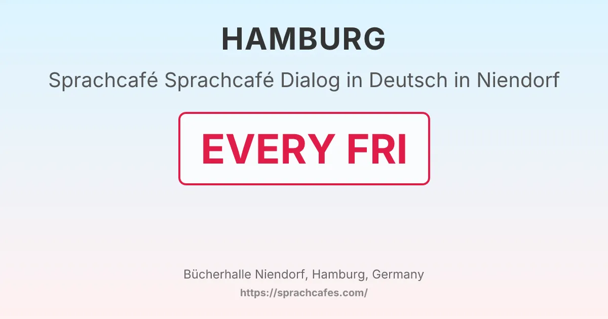 Sprachcafé Dialog in Deutsch in Niendorf – event photo