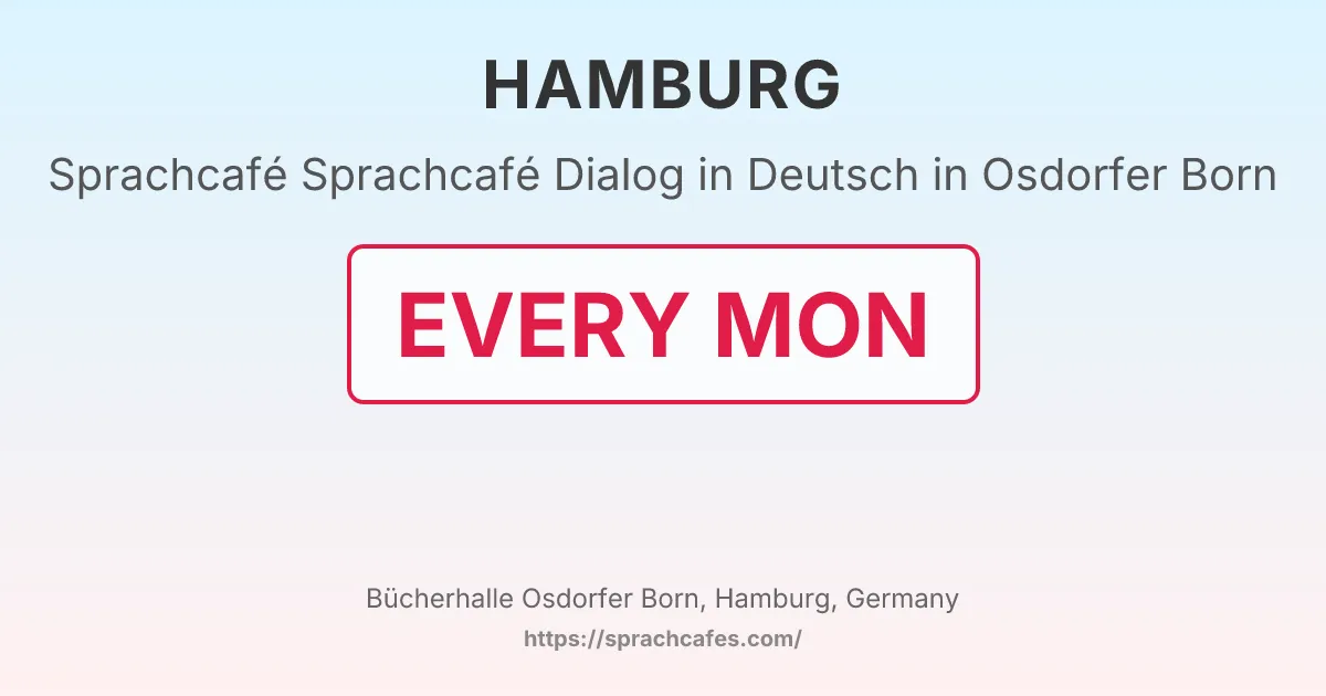 Sprachcafé Dialog in Deutsch in Osdorfer Born – event photo